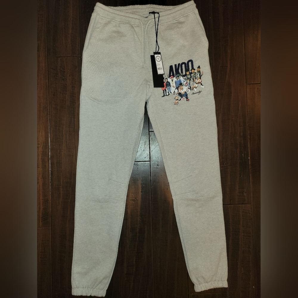 Akoo Gray Joggers sz Medium
